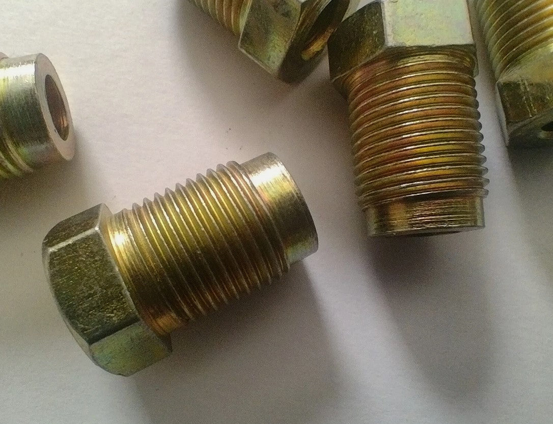 M12 x 1.0mm Male Brake Pipe Nuts for 6mm Pipe (10)