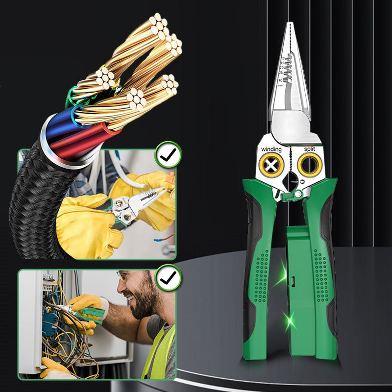 ๐ฅ8-in-1 Multi-Functional Wire Stripper Scissors With Electrical Test