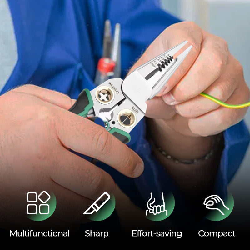 ๐ฅ8-in-1 Multi-Functional Wire Stripper Scissors With Electrical Test