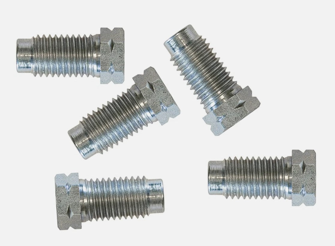 3/8" X 20 BSF Brake Pipe Nuts Long Male for 3/16" Brake Pipe (5)