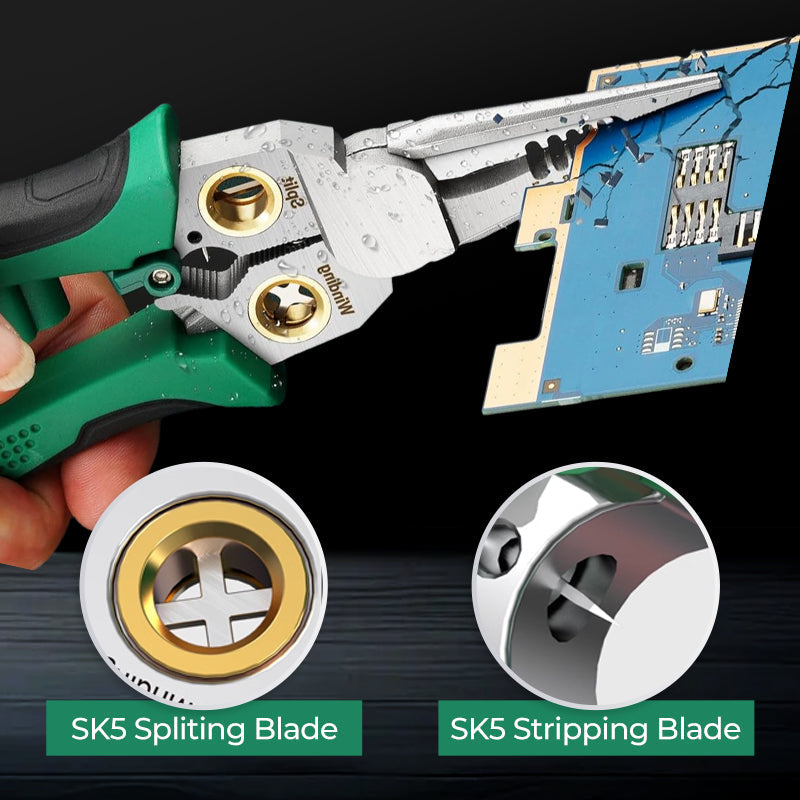 ๐ฅ8-in-1 Multi-Functional Wire Stripper Scissors With Electrical Test