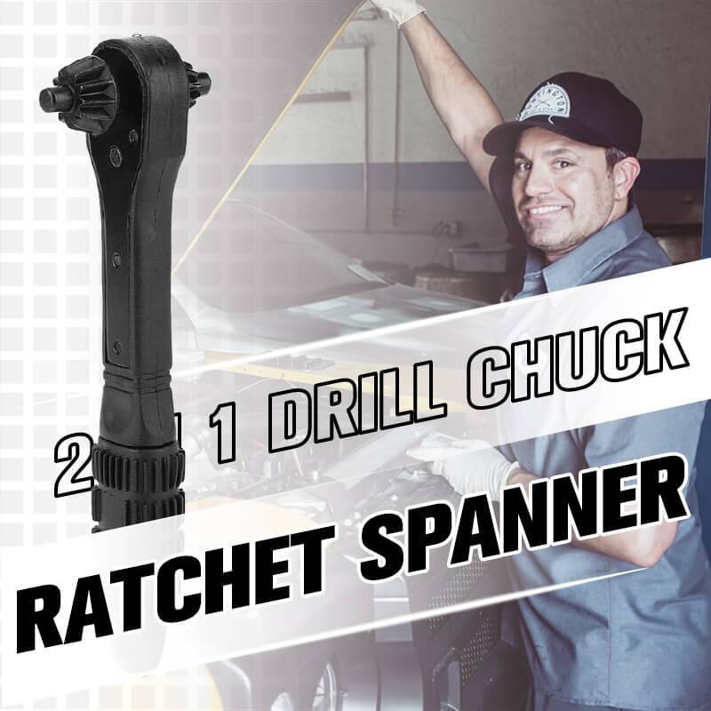 š„2025 Hot Saleš„ 2 in 1 Drill Chuck Ratchet Spanner