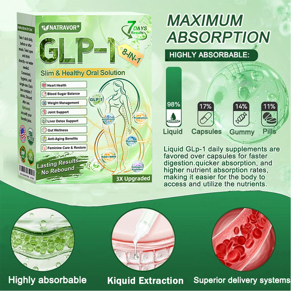 FDA Mall | Natravor® 8-in-1 Slim & Healthy Oral Solution (Once a day, results in 7 days), With 100 Billion CFU Active Probiotics ✅ Supports weight management, heart health, diabetes, gut & women’s health, while firming skin & boosting energy.