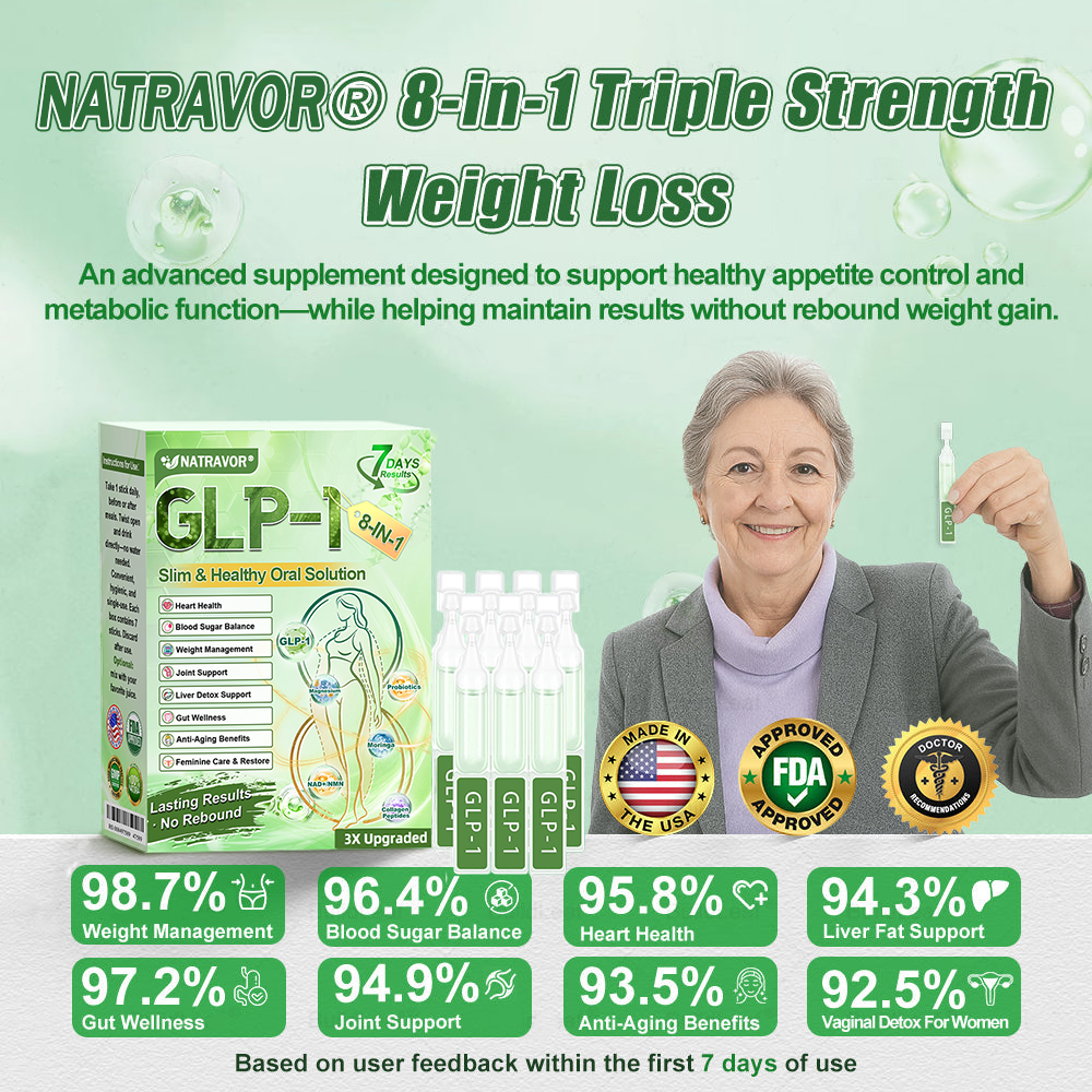FDA Mall | Natravor® 8-in-1 Slim & Healthy Oral Solution (Once a day, results in 7 days), With 100 Billion CFU Active Probiotics ✅ Supports weight management, heart health, diabetes, gut & women’s health, while firming skin & boosting energy.