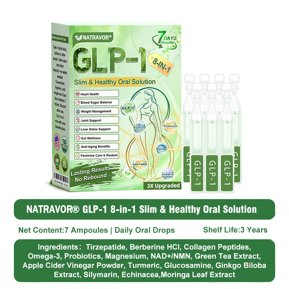 FDA Mall | Natravor® 8-in-1 Slim & Healthy Oral Solution (Once a day, results in 7 days), With 100 Billion CFU Active Probiotics ✅ Supports weight management, heart health, diabetes, gut & women’s health, while firming skin & boosting energy.