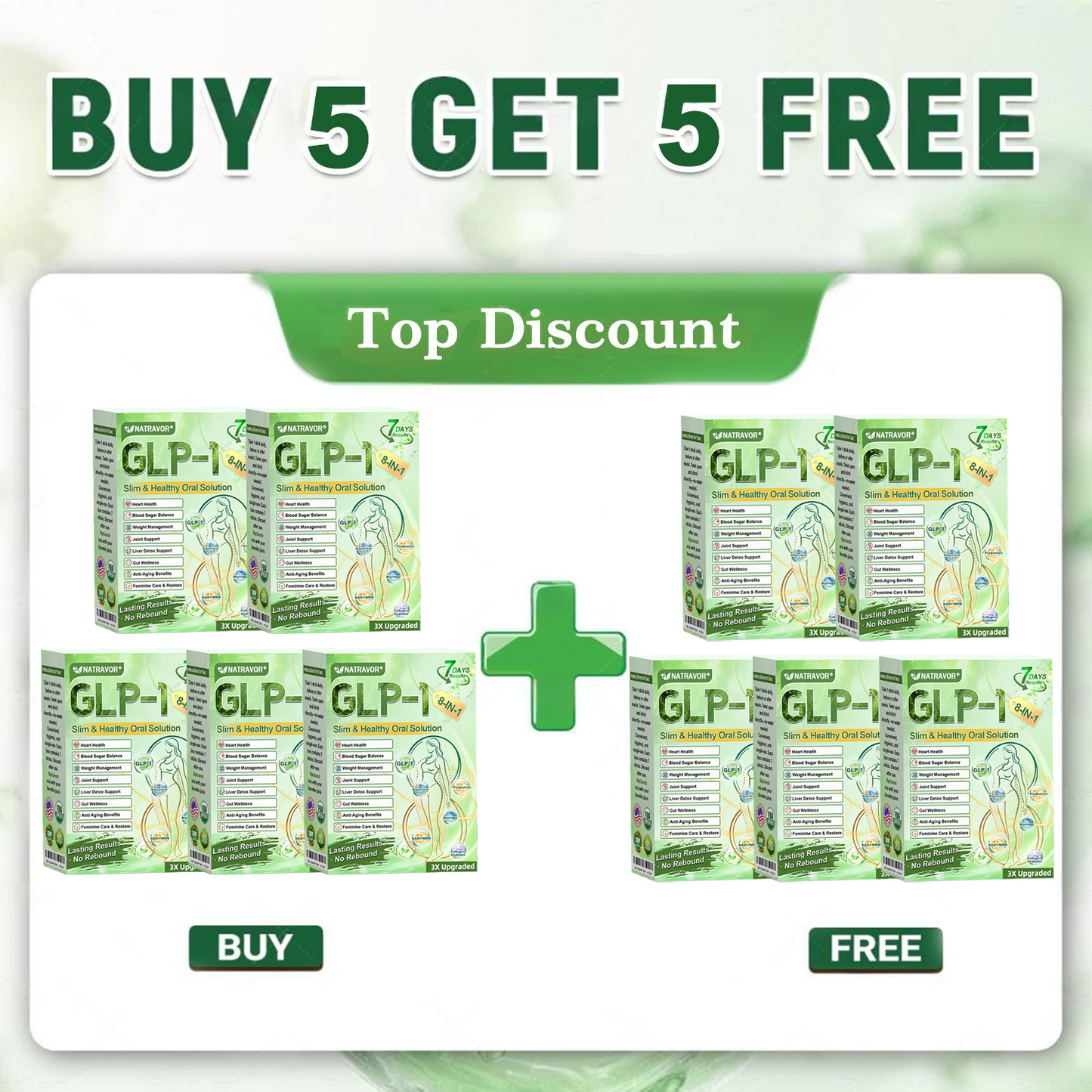 FDA Mall | Natravor® 8-in-1 Slim & Healthy Oral Solution (Once a day, results in 7 days), With 100 Billion CFU Active Probiotics ✅ Supports weight management, heart health, diabetes, gut & women’s health, while firming skin & boosting energy.