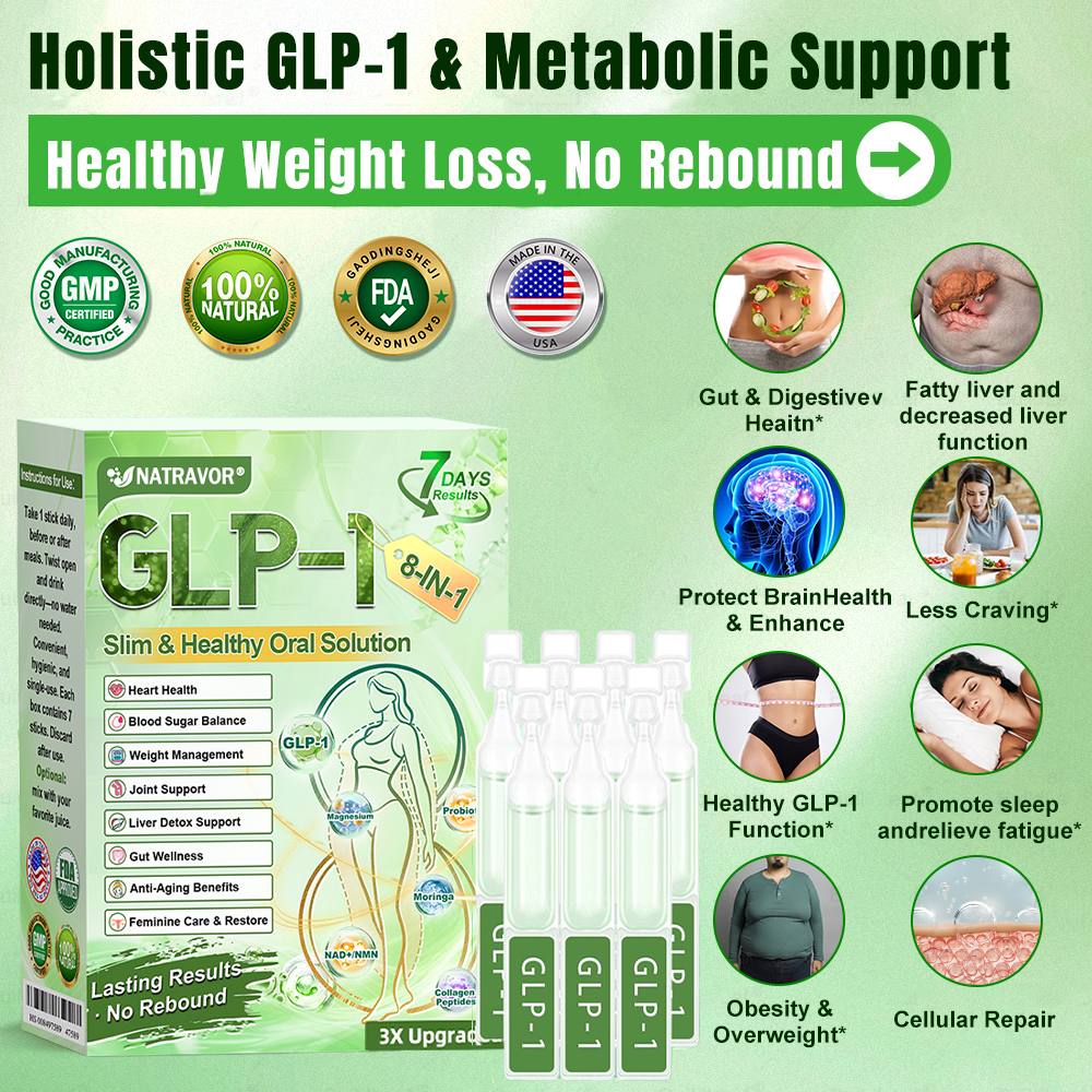 FDA Mall | Natravor® 8-in-1 Slim & Healthy Oral Solution (Once a day, results in 7 days), With 100 Billion CFU Active Probiotics ✅ Supports weight management, heart health, diabetes, gut & women’s health, while firming skin & boosting energy.