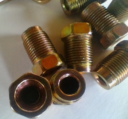 M12 x 1mm Male Brake Pipe Nuts for 3/16" Pipe (10)