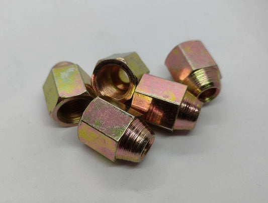 12 x 1mm Female Brake Pipe Nuts for 1/4" Pipe (5)