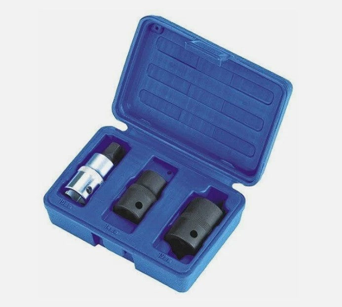 3pc Brake Caliper 5 Point Socket Tool Set 1/2" Sq Drive