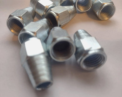 7/16" X 20 UNF Brake Pipe Nuts Female for 1/4" Brake Pipe (10)