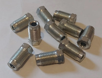 7/16" X 20 UNF Brake Pipe Nuts Male for 1/4" Brake Pipe (10)