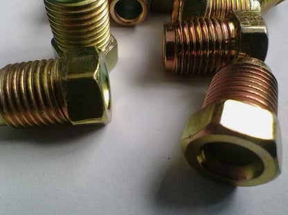 10 x 1mm Brake Pipe Nuts Male Short for 3/16 Pipe (10)