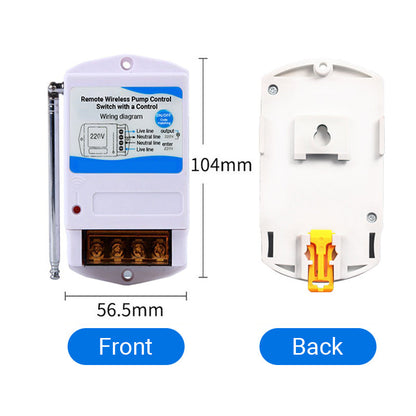 Remote Wireless Pump Control Switch with a Remote Control