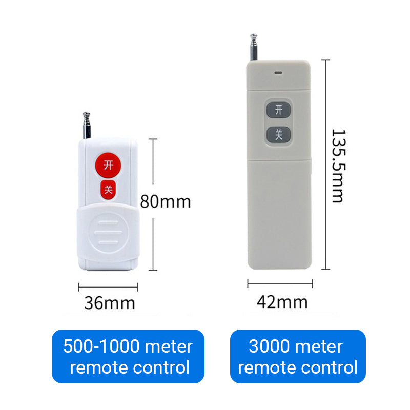 Remote Wireless Pump Control Switch with a Remote Control